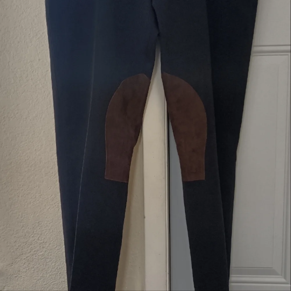 Ralph Lauren Equestrian men’s suede knees luxury pants Italy new display sz 40 - Picture 10 of 11